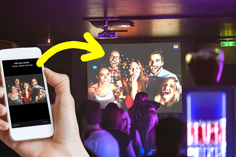 Selfiewall Live Fotoshow und Fotobox für Partys mieten